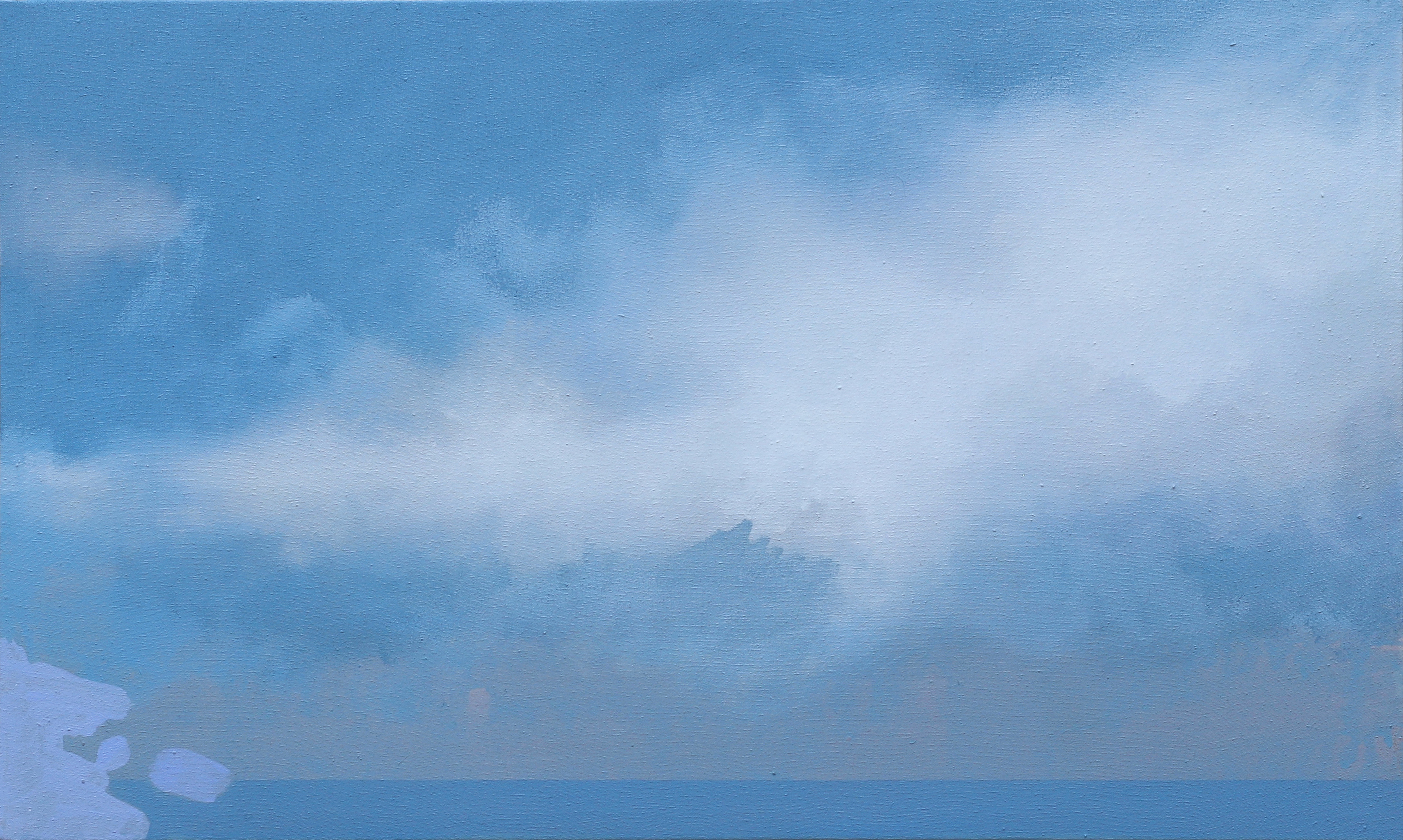 Piccola nuvola-2021-acrilico e olio su tela-30x50cm